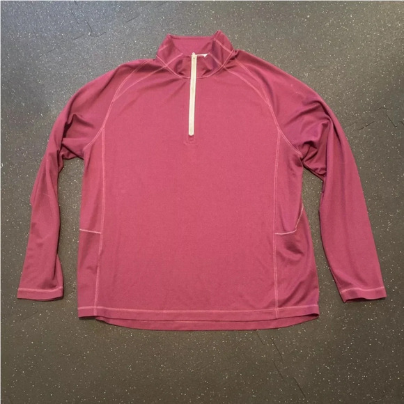 Tommy Bahama 1/4 Zip Performance Pullover -XL- MAGENTA - Picture 4 of 7